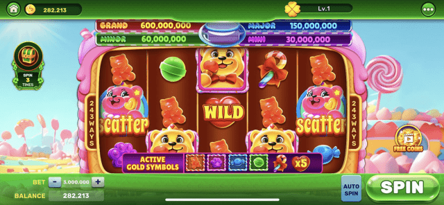 Sweet Treats Slot Game on Android - Candy Theme Casino