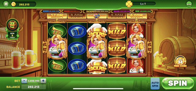 Beer Bonanza Slot Game - Spin and Win with Golden Clover